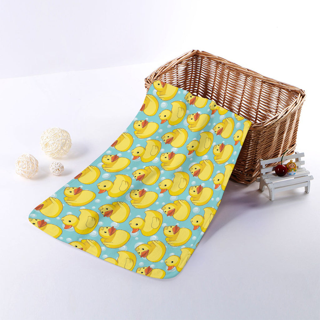 Cute Cartoon Duck Pattern Print Towel