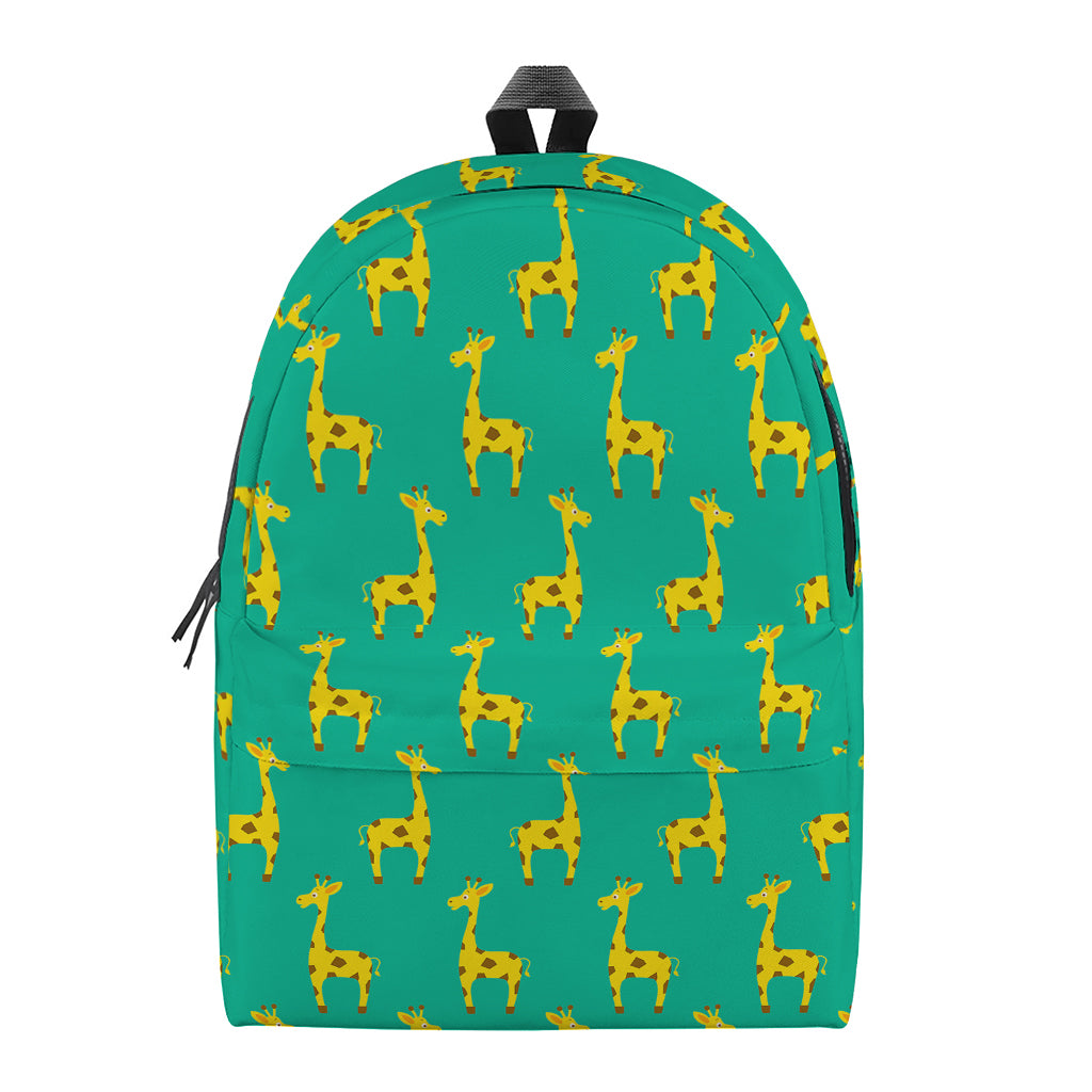 Cute Cartoon Giraffe Pattern Print Backpack