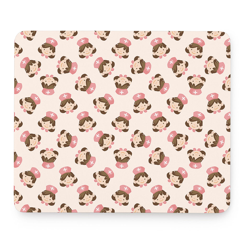 Cute Cartoon Nurse Pattern Print Mouse Pad