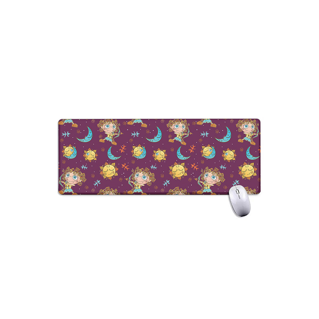 Cute Cartoon Sagittarius Pattern Print Extended Mouse Pad