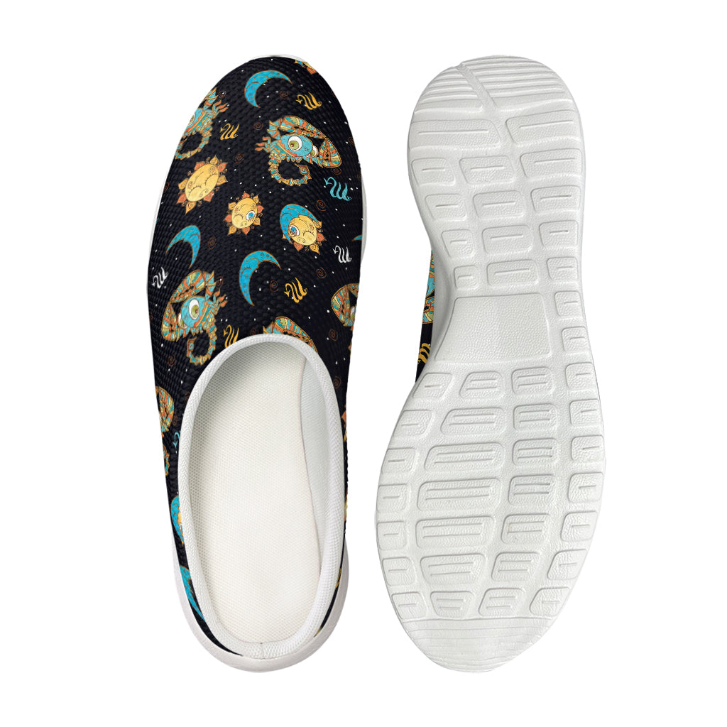 Cute Cartoon Scorpio Pattern Print Mesh Casual Shoes