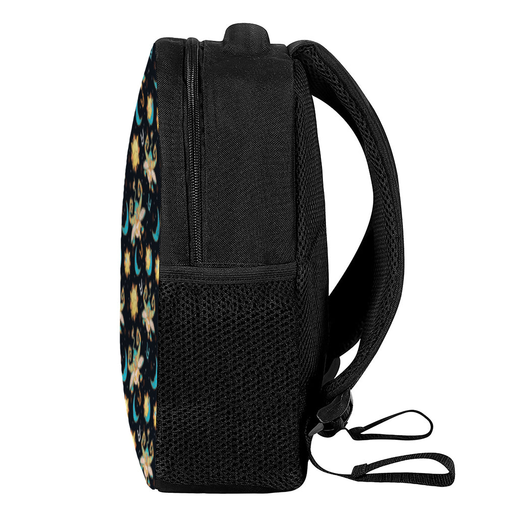 Cute Cartoon Taurus Pattern Print Casual Backpack