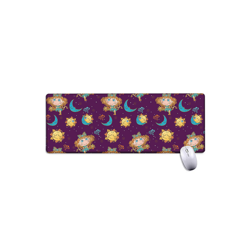 Cute Cartoon Virgo Pattern Print Extended Mouse Pad