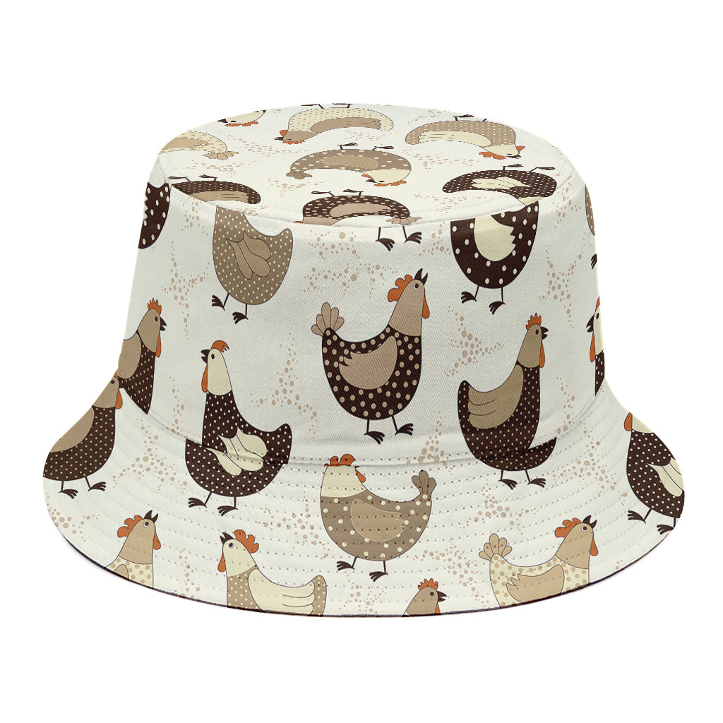 Cute Chicken Pattern Print Bucket Hat