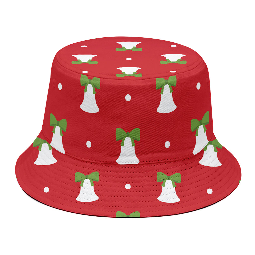 Cute Christmas Bell Pattern Print Bucket Hat