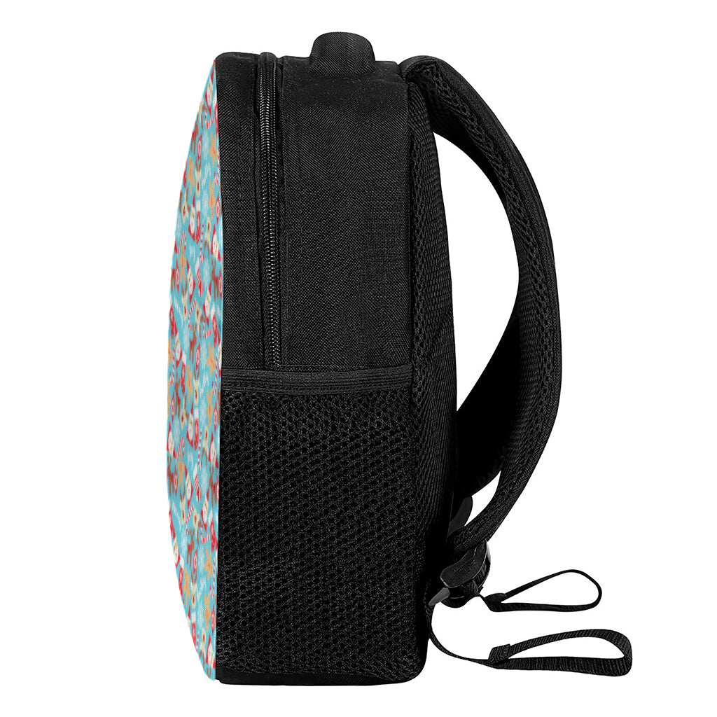 Cute Christmas Elements Pattern Print Casual Backpack