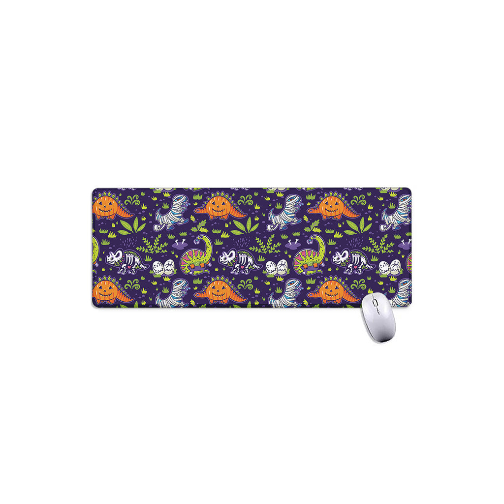 Cute Dino Halloween Pattern Print Extended Mouse Pad