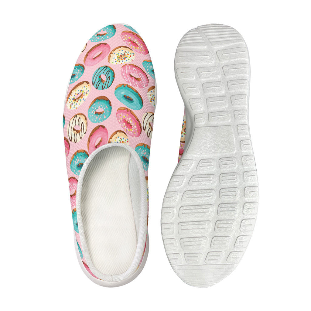 Cute Donut Pattern Print Mesh Casual Shoes