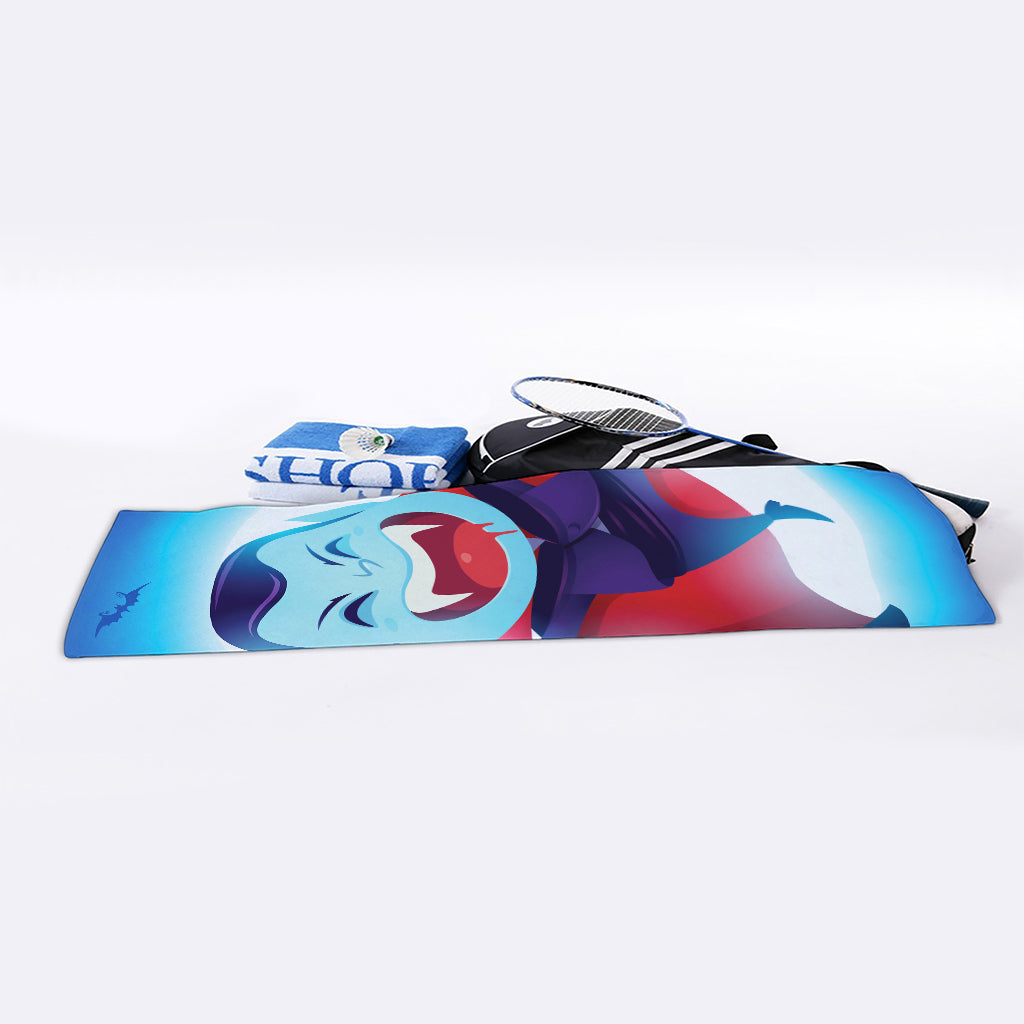 Cute Dracula Print Sports Towel