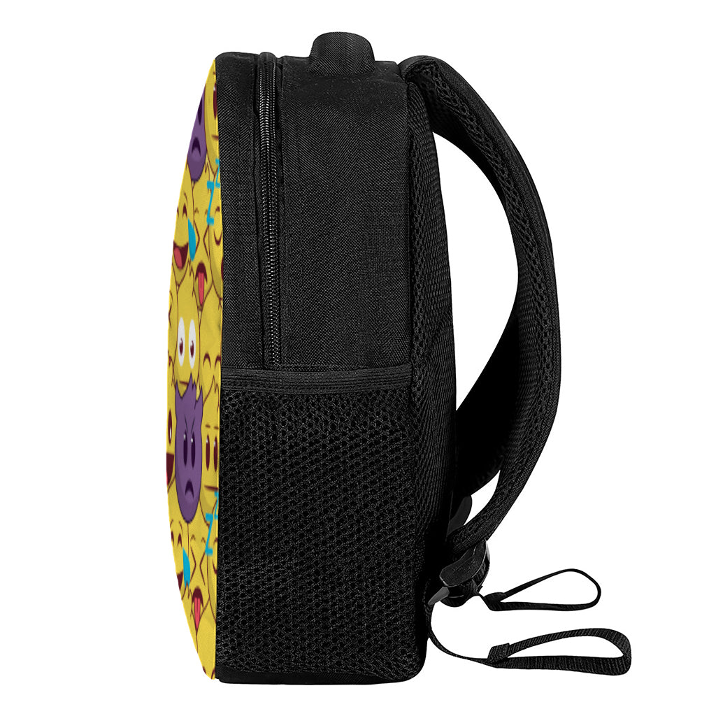 Cute Emoji Pattern Print Casual Backpack