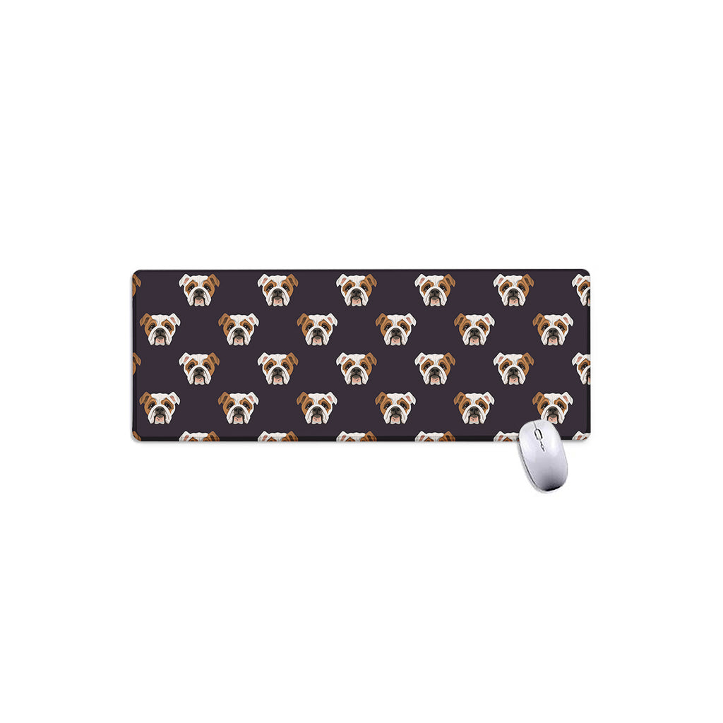 Cute English Bulldog Pattern Print Extended Mouse Pad