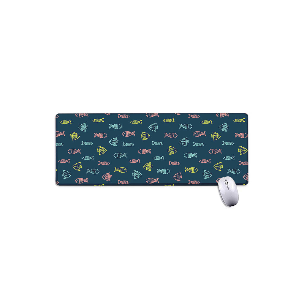 Cute Fish Pattern Print Extended Mouse Pad