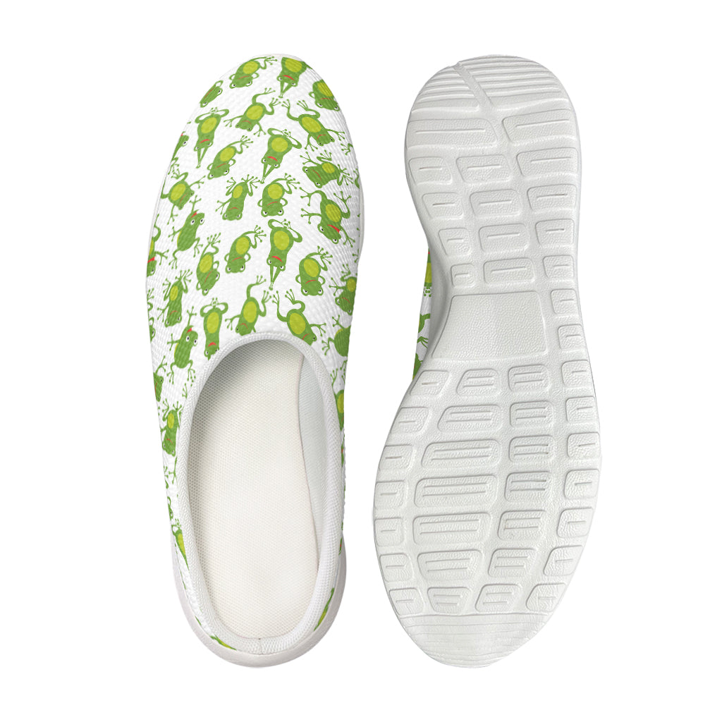 Cute Frog Pattern Print Mesh Casual Shoes