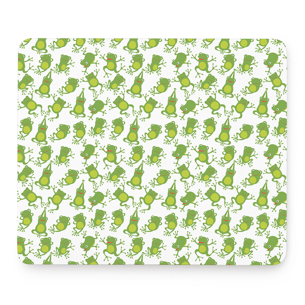 Cute Frog Pattern Print Mouse Pad