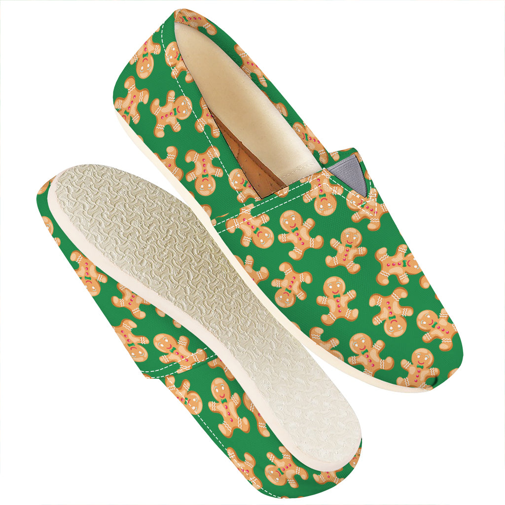 Cute Gingerbread Man Pattern Print Casual Shoes