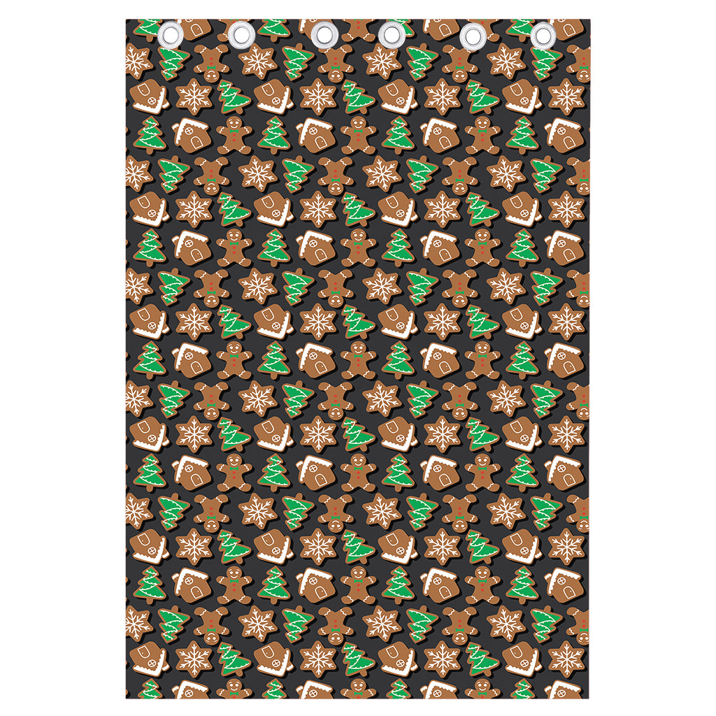 Cute Gingerbread Pattern Print Curtain