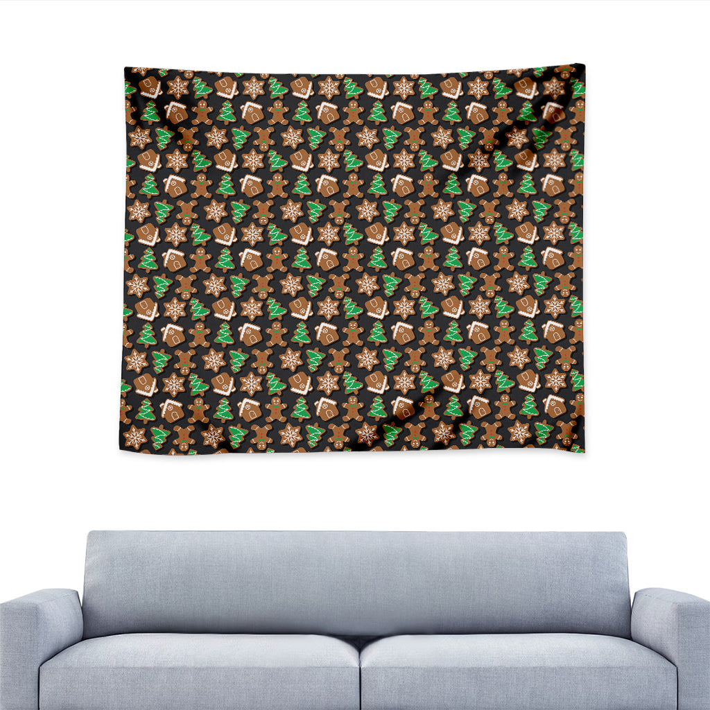 Cute Gingerbread Pattern Print Tapestry