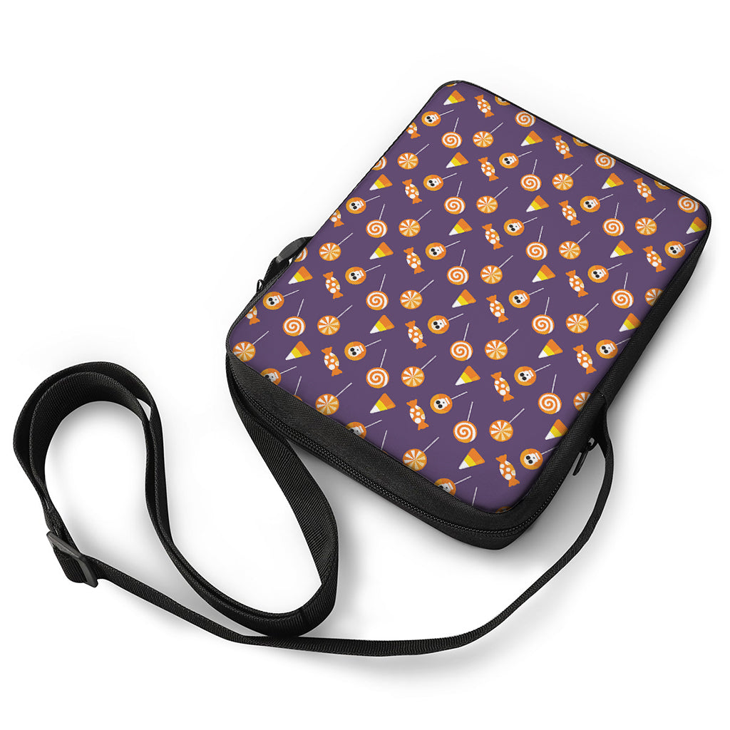 Cute Halloween Candy Pattern Print Rectangular Crossbody Bag