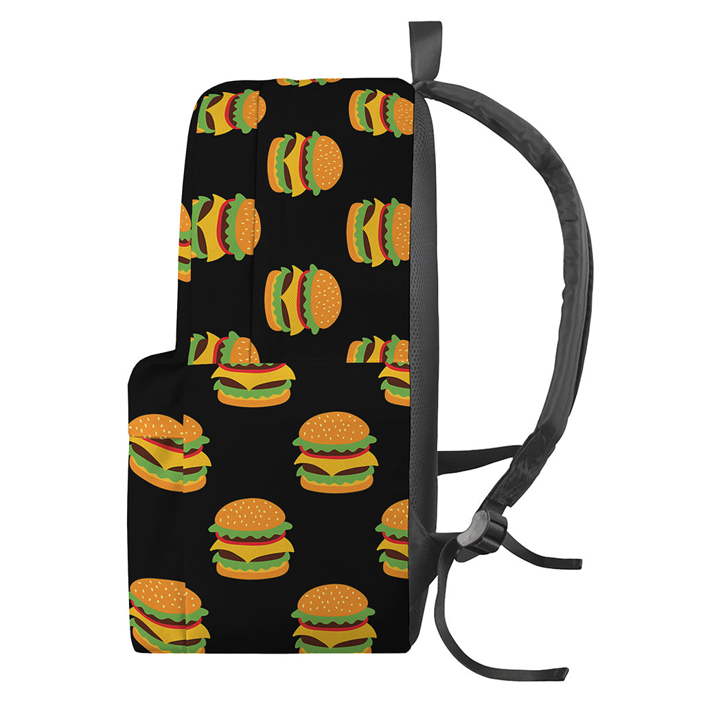 Cute Hamburger Pattern Print Backpack