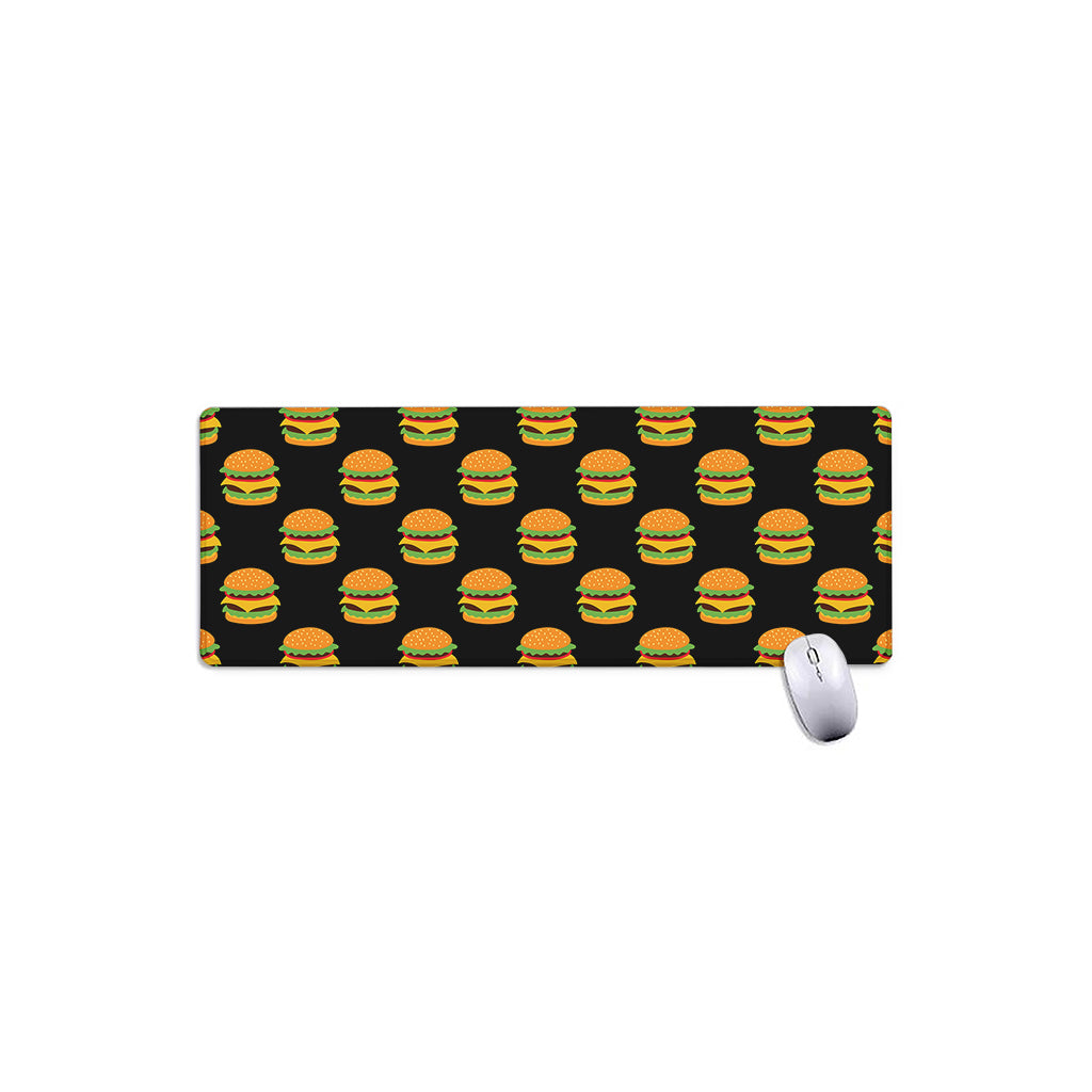 Cute Hamburger Pattern Print Extended Mouse Pad