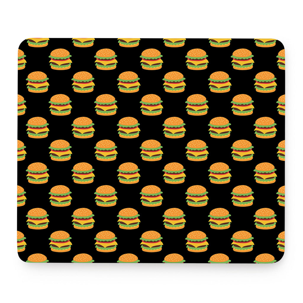 Cute Hamburger Pattern Print Mouse Pad