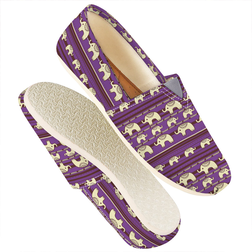 Cute Indian Tribal Elephant Print Casual Shoes