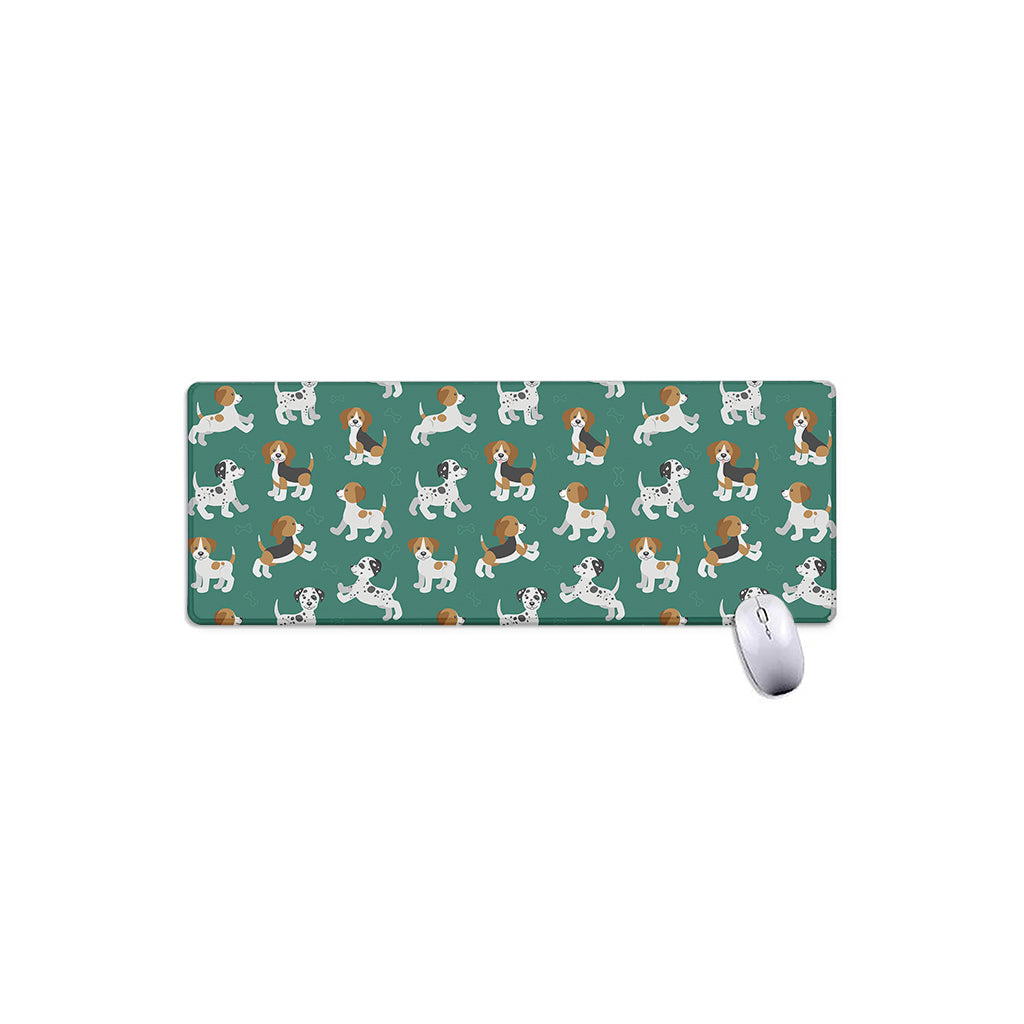 Cute Jack Russell Terrier Pattern Print Extended Mouse Pad