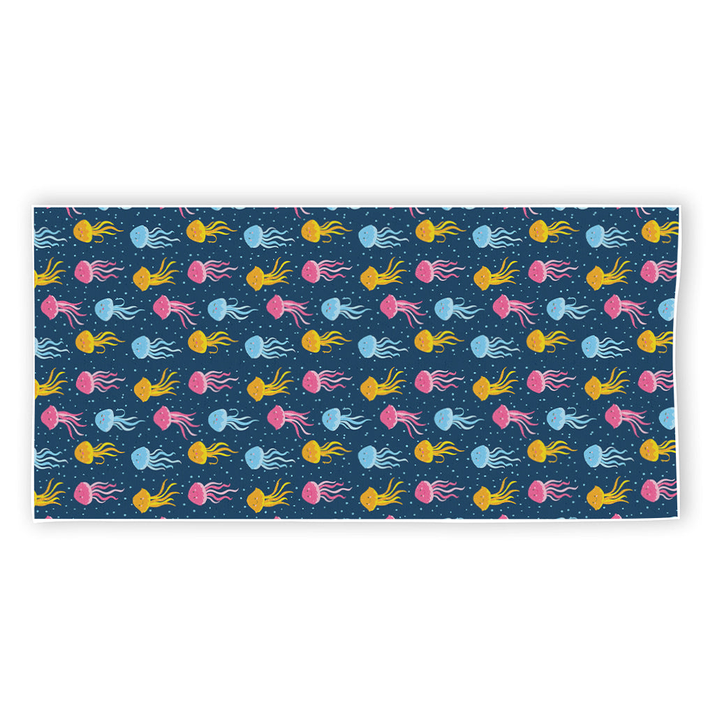 Cute Jellyfish Pattern Print Beach Towel