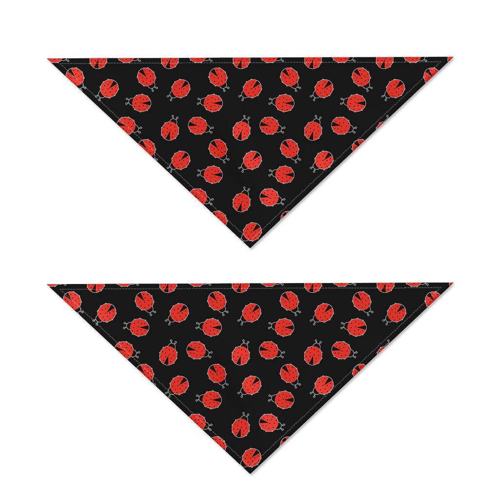Cute Ladybird Pattern Print Dog Bandana