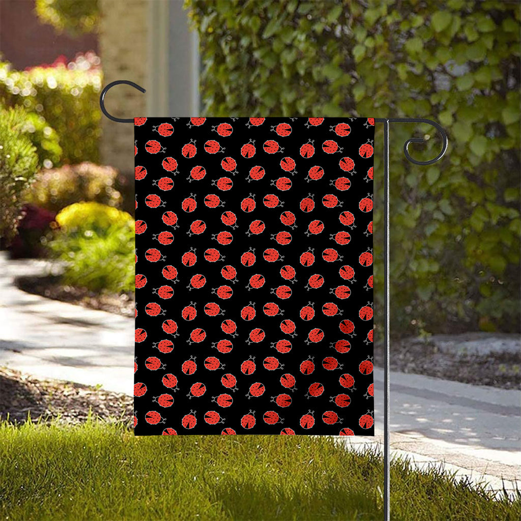 Cute Ladybird Pattern Print House Flag