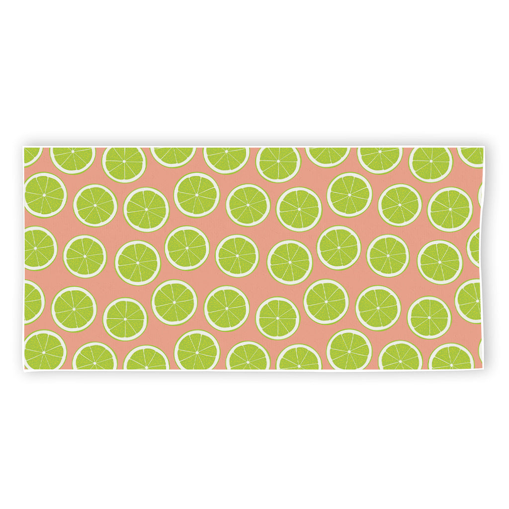 Cute Lime Pattern Print Beach Towel