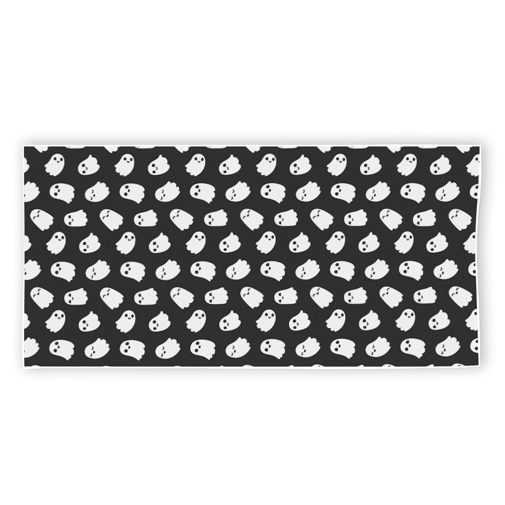 Cute Little Ghost Pattern Print Beach Towel