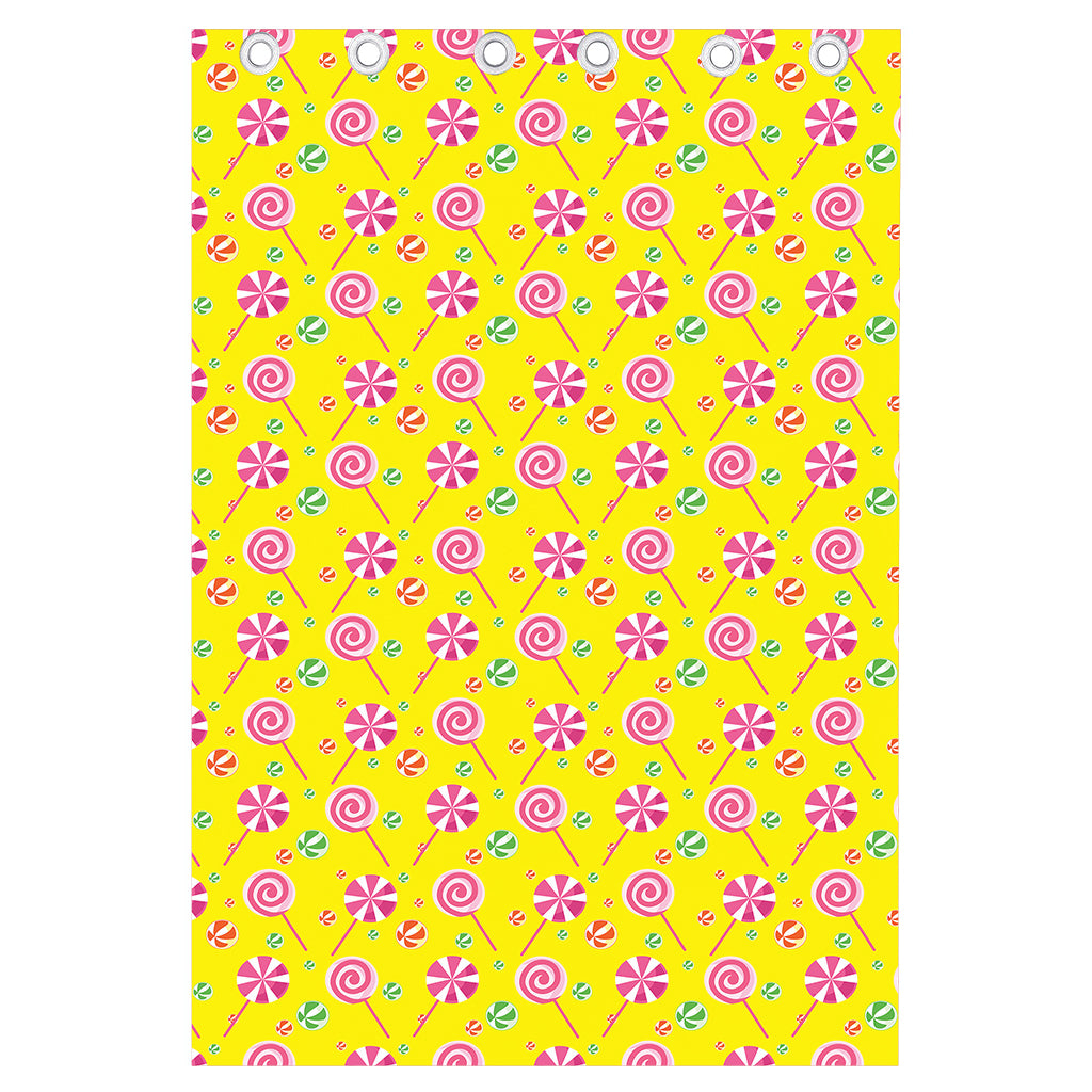 Cute Lollipop Pattern Print Curtain