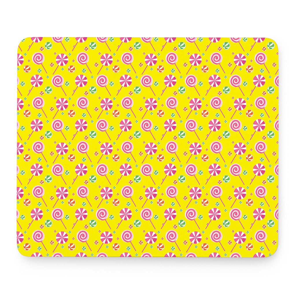 Cute Lollipop Pattern Print Mouse Pad