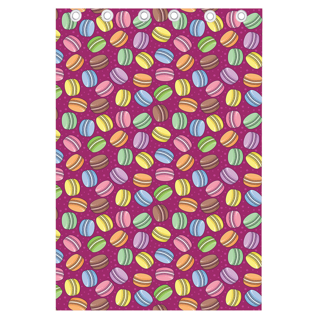 Cute Macaron Pattern Print Curtain