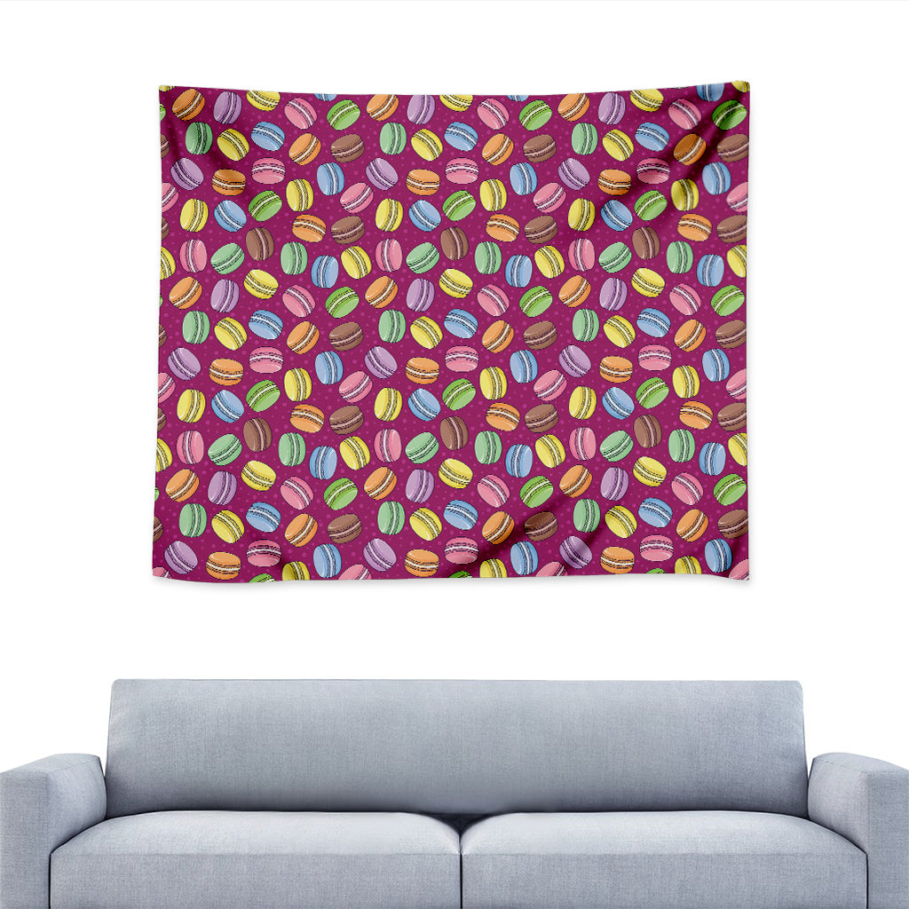 Cute Macaron Pattern Print Tapestry