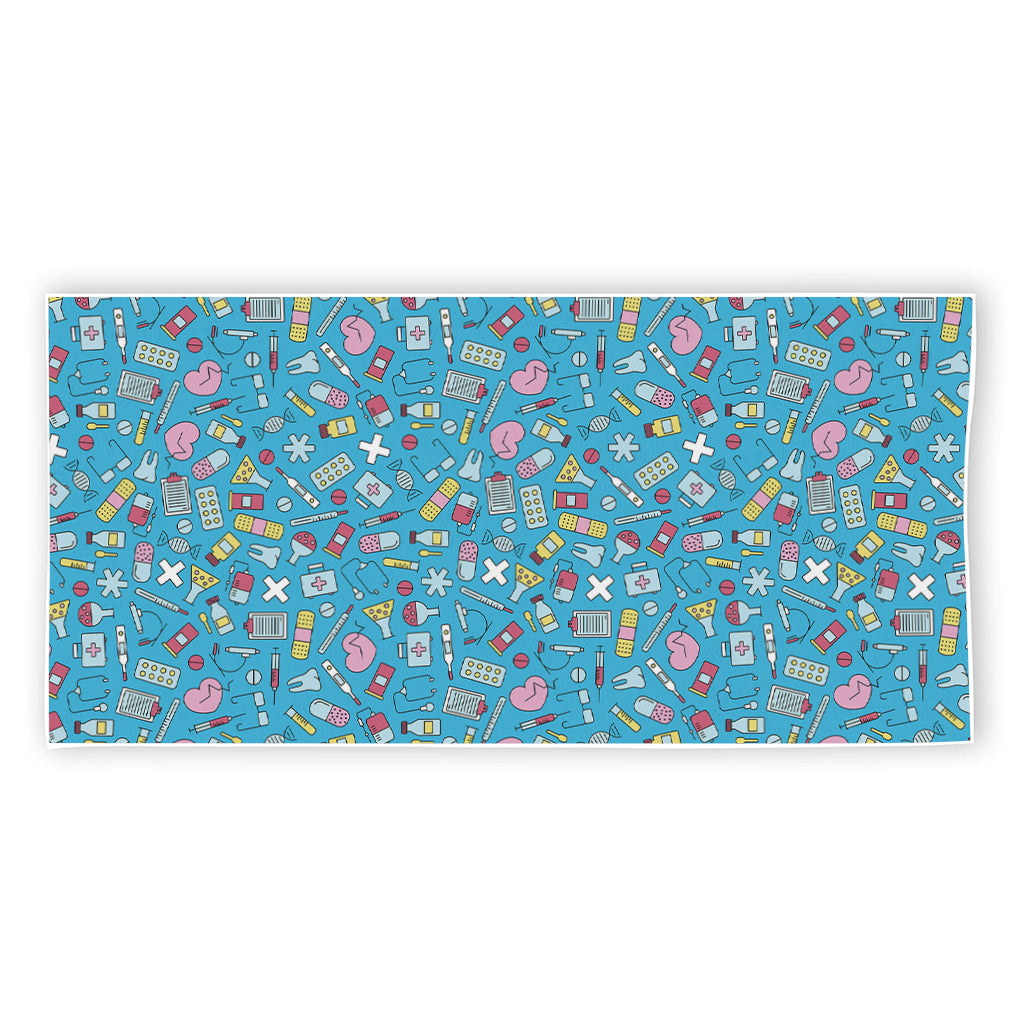 Cute Medical Pattern Print Beach Towel