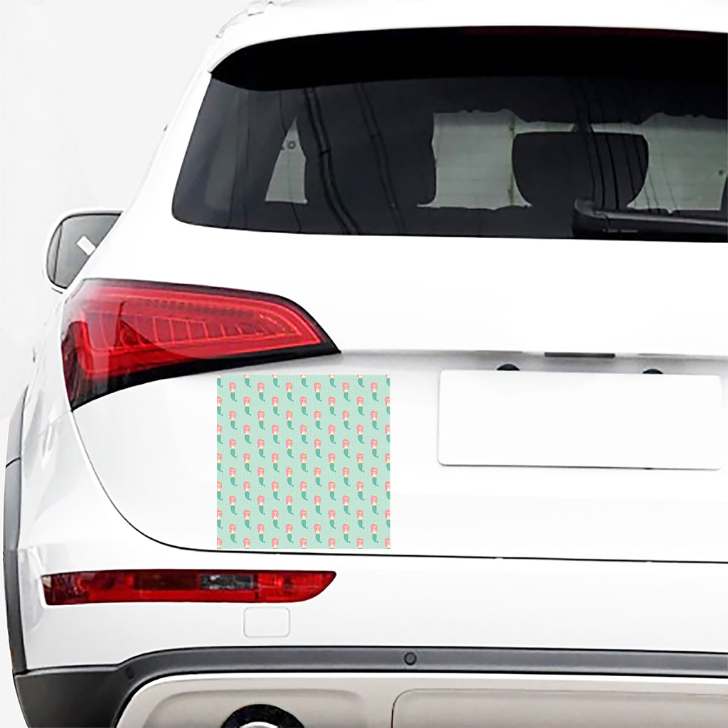 Cute Mermaid Pattern Print Car Sticker