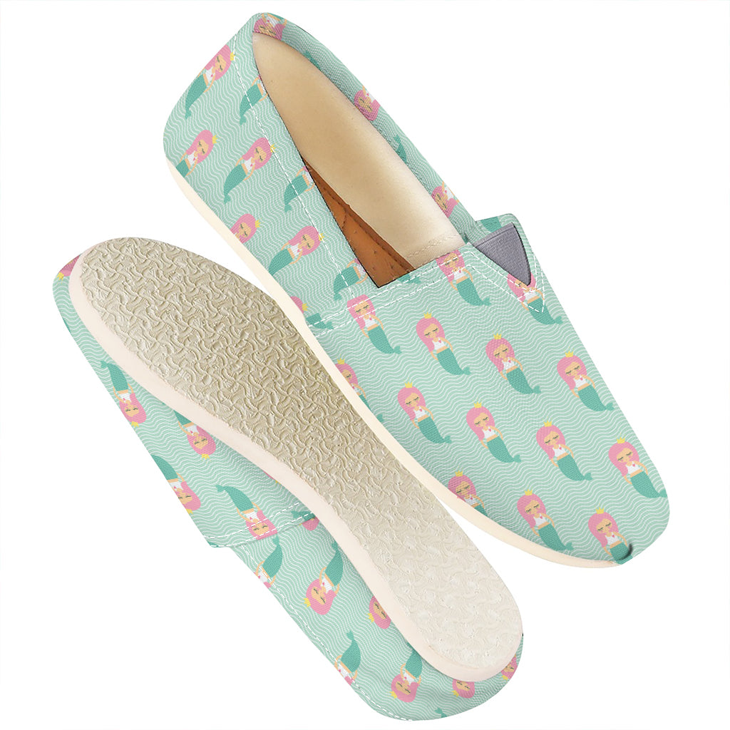 Cute Mermaid Pattern Print Casual Shoes