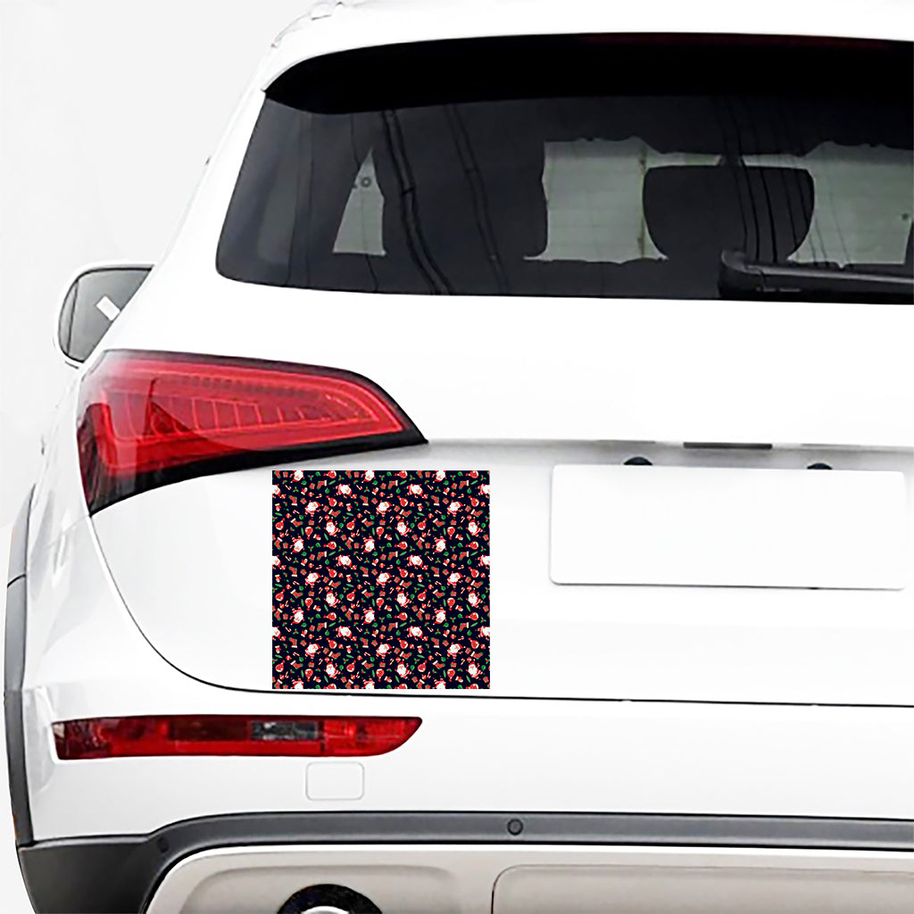Cute Merry Christmas Pattern Print Car Sticker