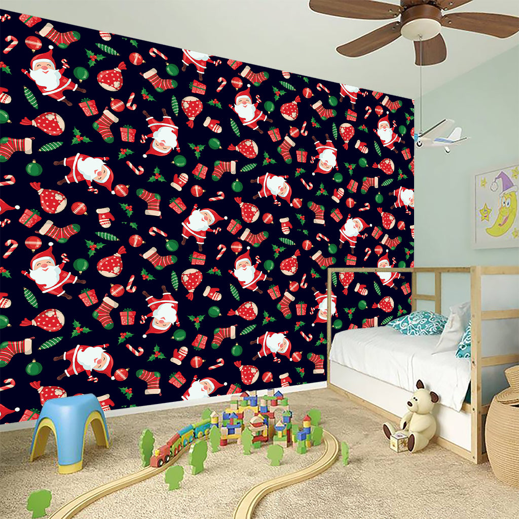 Cute Merry Christmas Pattern Print Wall Sticker