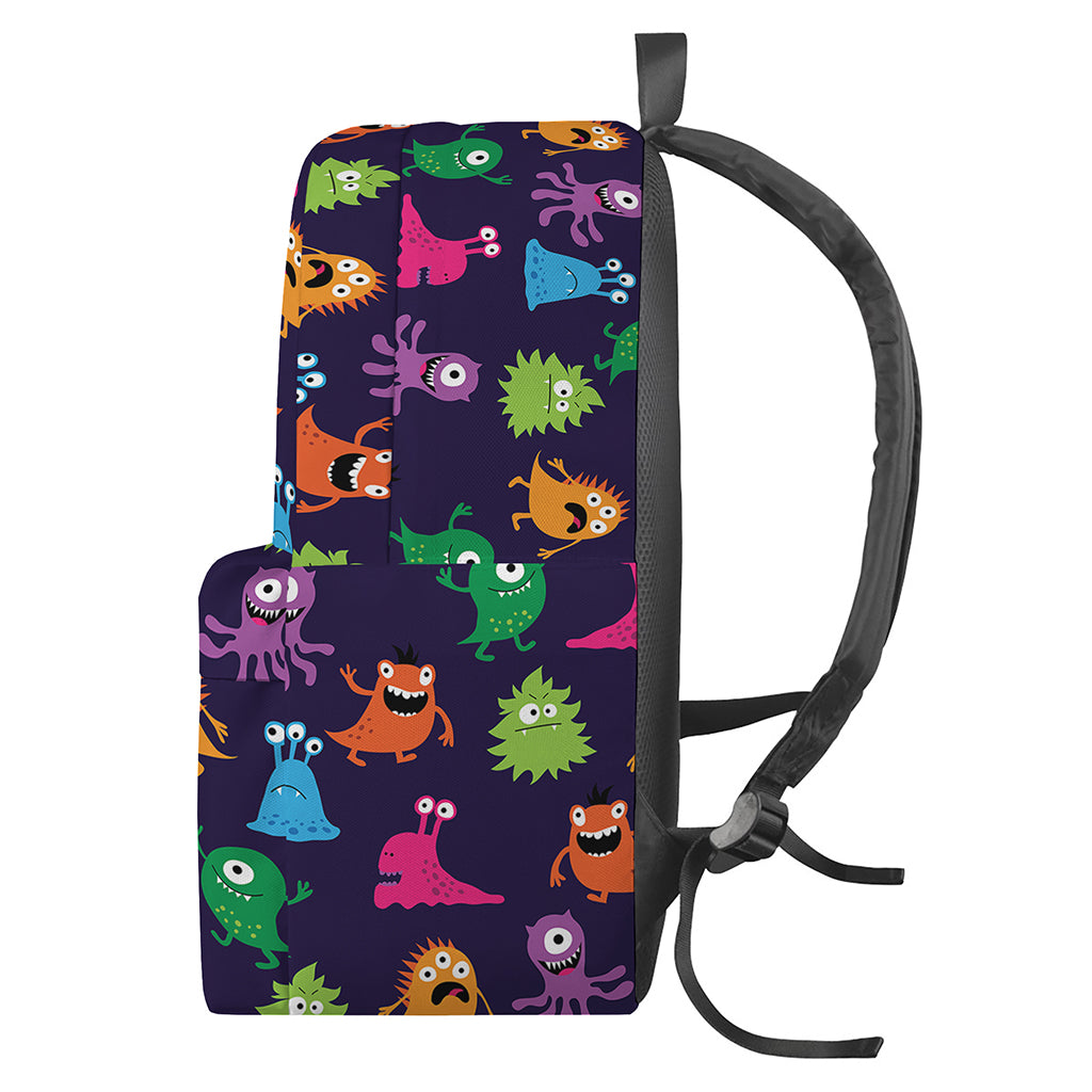 Cute Monster Pattern Print Backpack