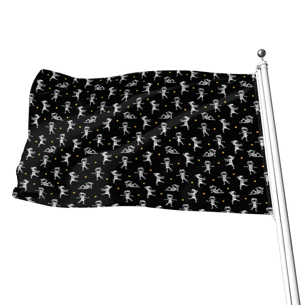 Cute Mummy Pattern Print Flag