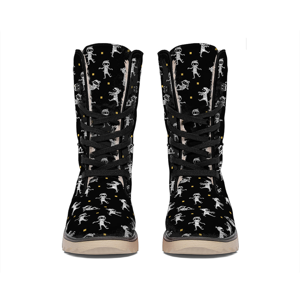 Cute Mummy Pattern Print Winter Boots