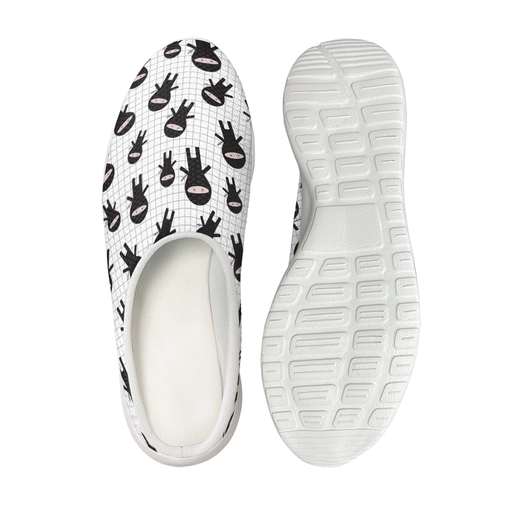 Cute Ninja Pattern Print Mesh Casual Shoes