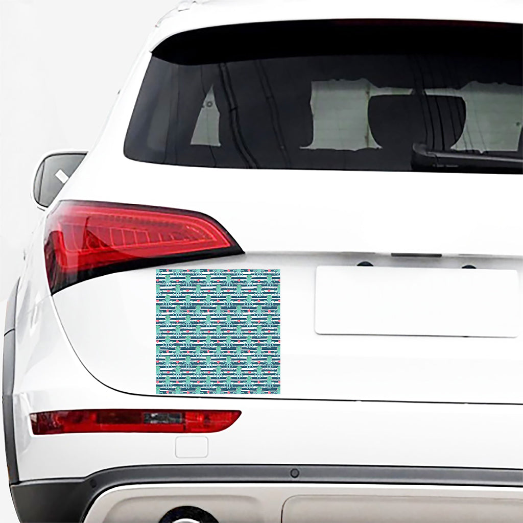 Cute Octopus Pattern Print Car Sticker