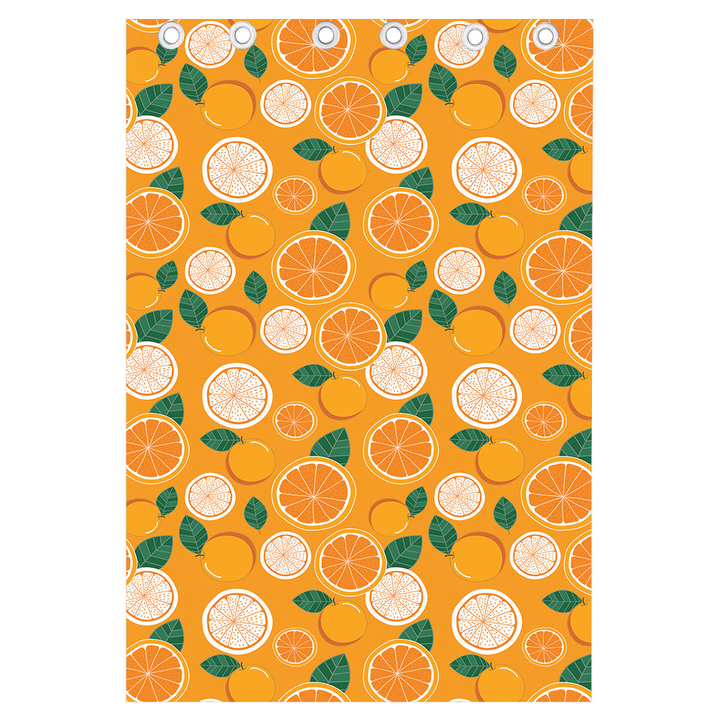Cute Orange Fruit Pattern Print Curtain