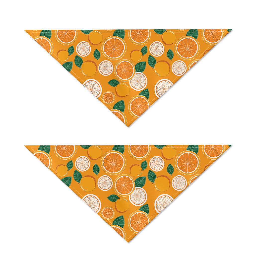 Cute Orange Fruit Pattern Print Dog Bandana