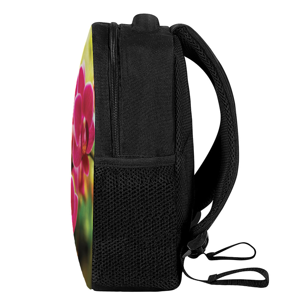 Cute Orchid Print Casual Backpack