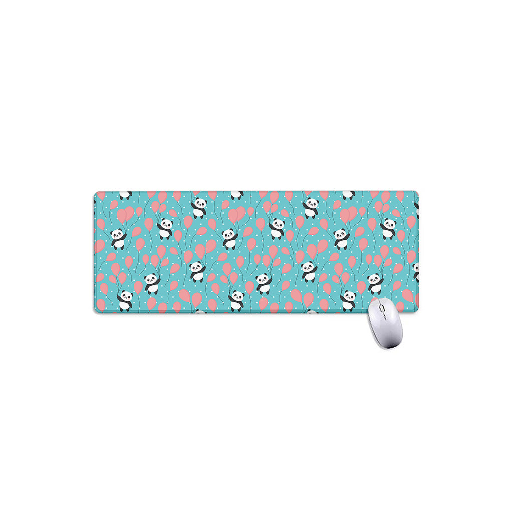 Cute Panda And Balloon Pattern Print Extended Mouse Pad